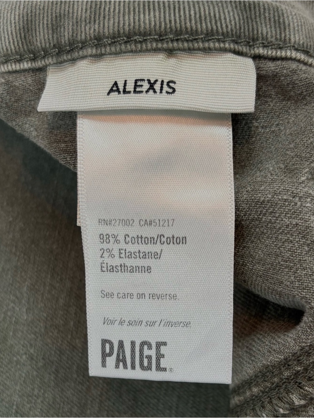 PAIGE Alexis Utility Barrel Leg Jeans Olive Green High Rise Crop Women’s 29 - Picture 3 of 14
